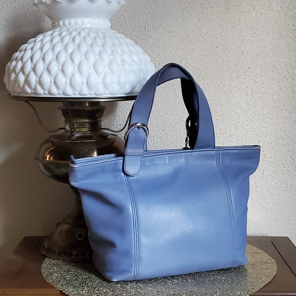 VTG Coach Periwinkle Soho Waverly Tote
